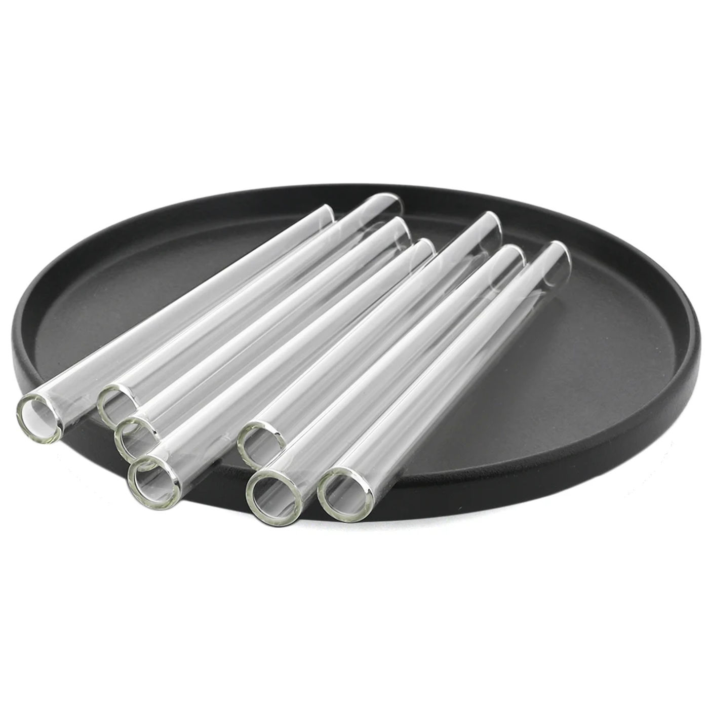 Description Picture 6 of itemHigh Borosilicate Glass Straws Straight Reusable Drinking Straw Boba Bubble Tea Milk Smoothies Fruit Cocktails Bar Accessories