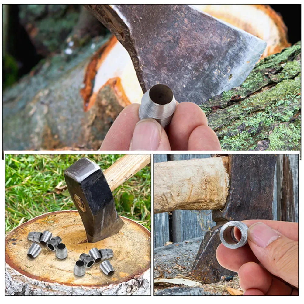 Description Picture 2 of item10 Pcs New Axe Wedge Axe Metal Hammer Handle Splitting Installation Supplies For Reinforcing Round Tools