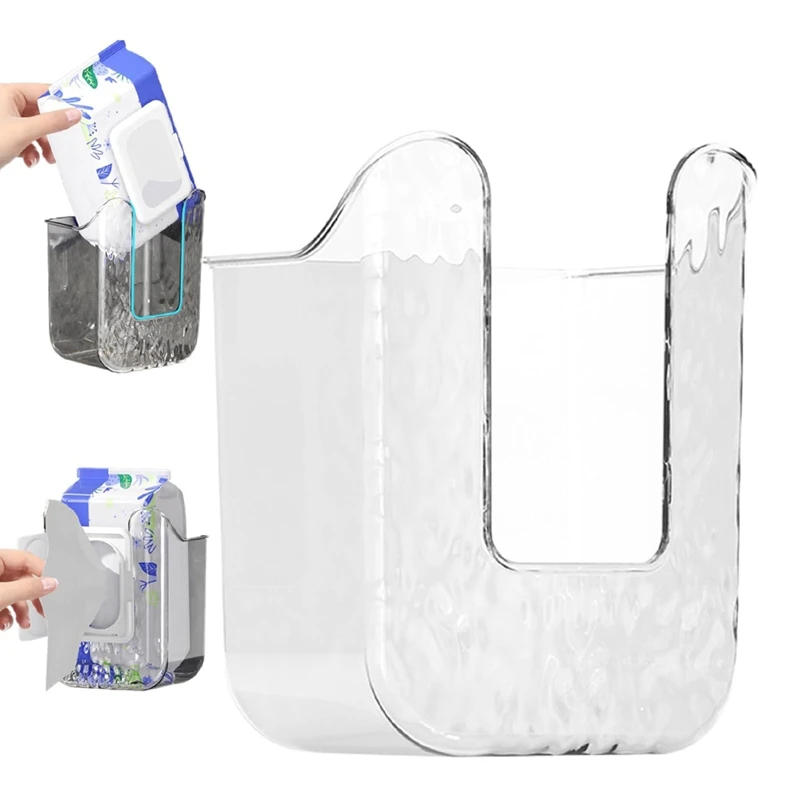 Description Picture 6 of item2PCS Wipes Dispenser Wall Mount Wipes Container Wipe Holder Tissue Dispenser For Bedroom Bathroom Toilet Wipes Holder