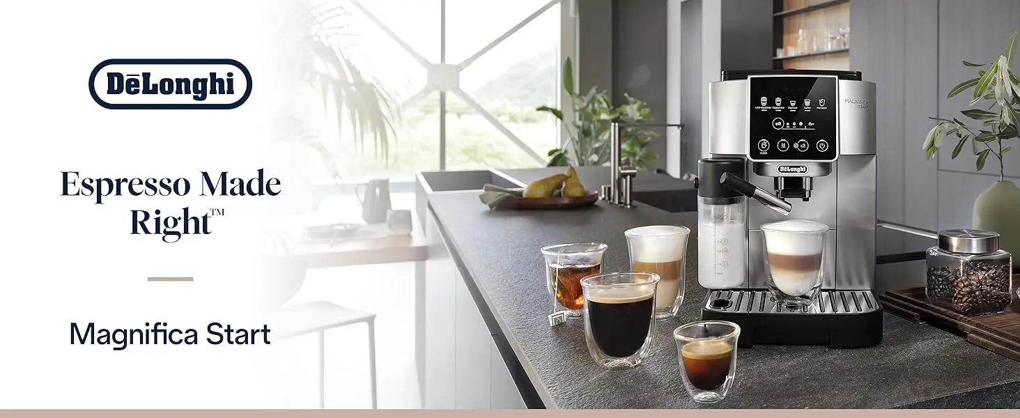 Description Picture 2 of itemEspresso & Coffee Machine with Automatic Milk Frother, One Touch Latte, Cappuccino, Built-in Grinder, Silver, ECAM22080SB