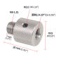 M8M to 14 F Steel