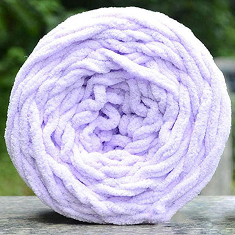 Description Picture 5 of item40M Knitting Yarn Sweater Soft Ice Strip Line Cotton Yarn Scarf Hat Cushion Doll Yarn DIY Hand Coarse Yarns Black/White/Yellow