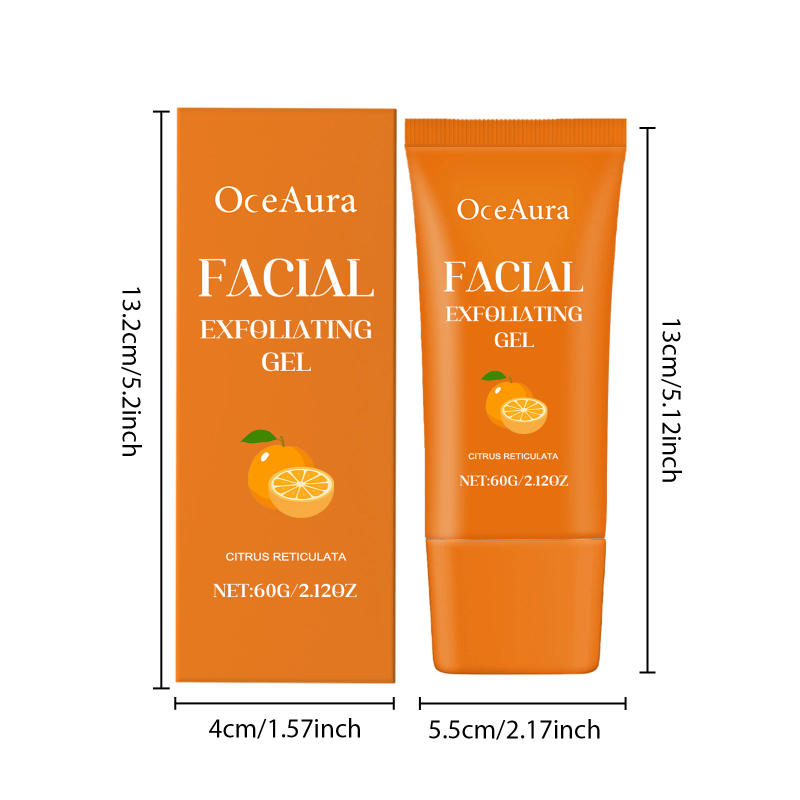 Description Picture 5 of itemVitamin C Exfoliating Gel Moisturizer Lighten Melanin Deep Cleansing Pore Facial Bleaching Remove Dark Spot Peeling Face Scrub