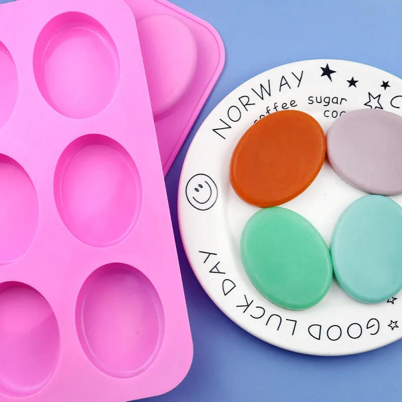 Description Picture 6 of itemHandmade Soap Silicon Mold Essential Oil Toilet Soap DIY Baking Cake Mould Rectangle Square Oval Circular Cuboid Silica gel Mold