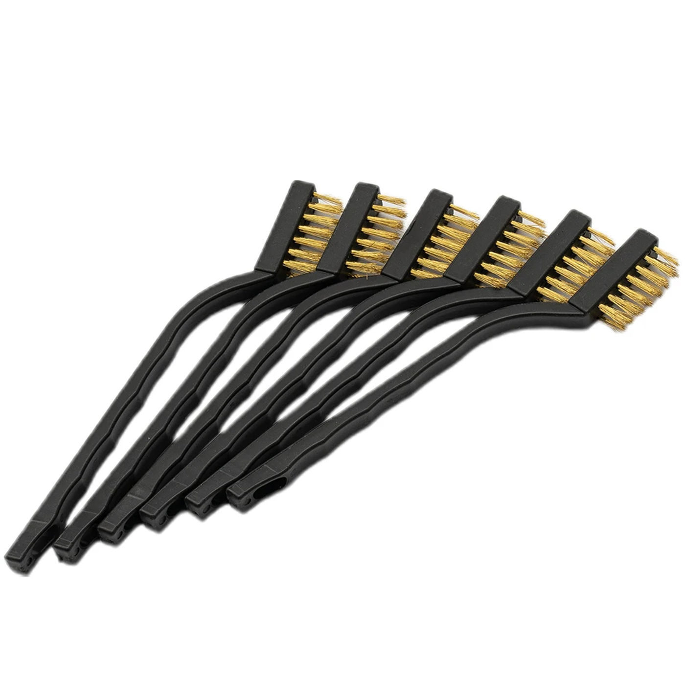 Description Picture 4 of item6Pcs/set Cleaning Brush Industrial Toothbrush Mini Copper Steel Wire Brush Stainless Steel Wire Brush Dirt Hard Cleaning Tool