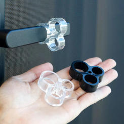 1/4/8PCS PVC Handles Door Stopper Transparent Punch-free Handle Buffer Pad O-shaped 1/4/8PCS Anti-Collision Protected Pad