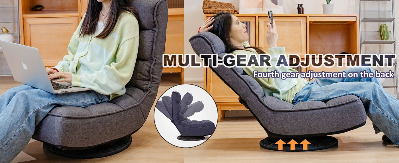 Description Picture 3 of itemRecliner Chair,Comfy Swivel Chair for Living Room,Adjustable Foam Floor Chair