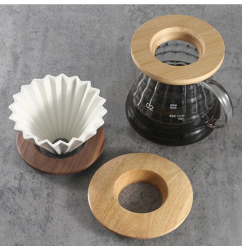 Description Picture 6 of itemCoffee Filter Stand Pour Over Filter Stand Cone Coffee Dripper Holder Rack Durable Wooden for Origami Coffee filter cup holder