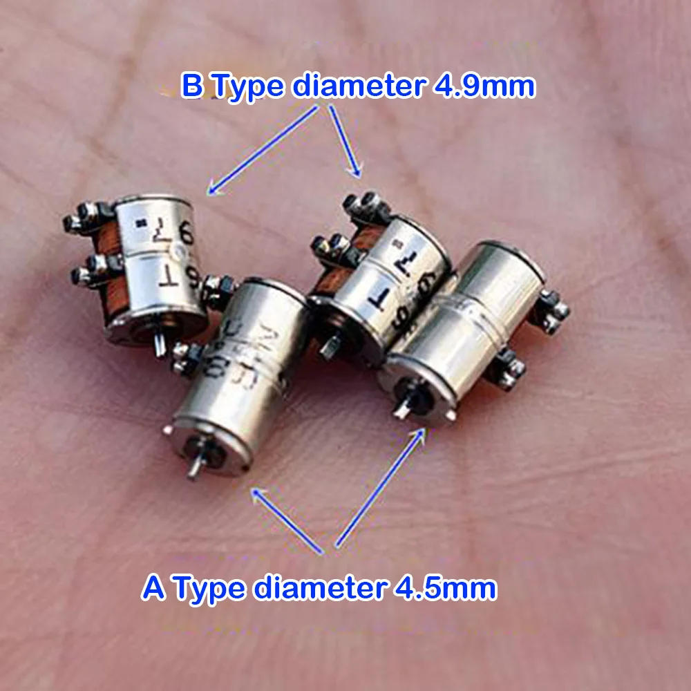 Description Picture 2 of item5PCS Micro Mini DC 5V Ultra-mini 2-phase 4-wire 4.5MM 4.9MM Precision Micro Stepper Motor DIY Accessories 4.5mm*8.6mm