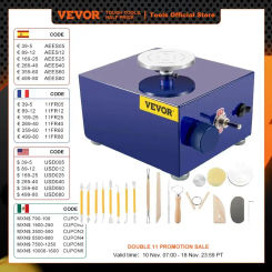 VEVOR Mini Pottery Wheel Machine With Turntable Trays Electric Pottery Tool 30W for Home & School Pottery Clay DIY Ceramic Work
