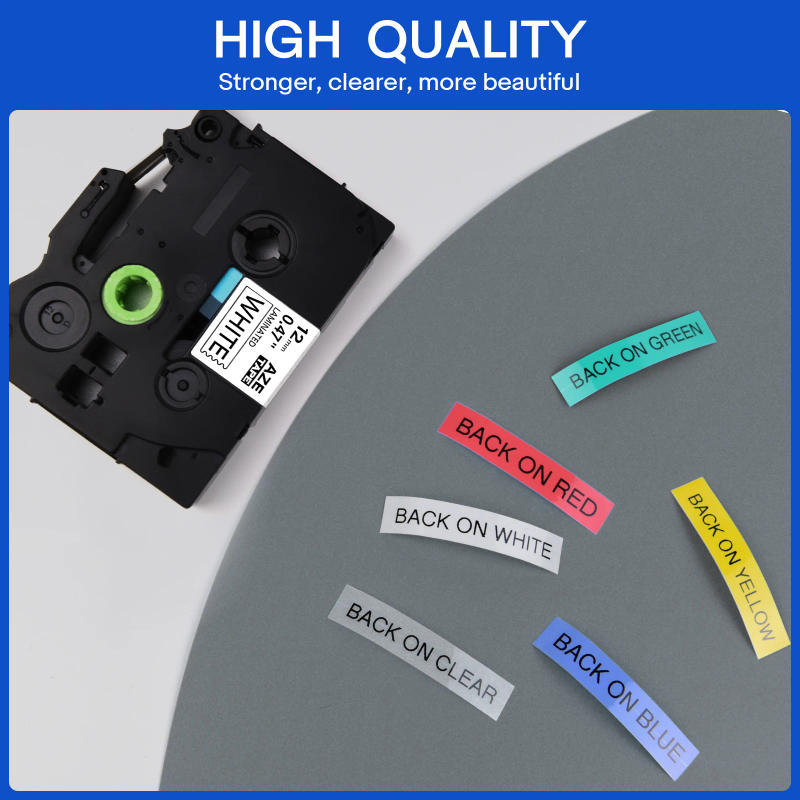 Description Picture 3 of item10Pcs Tz 231 Black on White Label Tape 221 Laminated Tape 431 731 Labeling Ribbon Compatible for Brother PT-P700 Label Printer