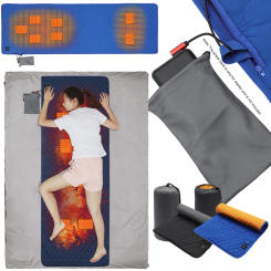 7 Zones Camping Heated Mattress 38 To 65℃ 3 Gear USB Powered Camping Sleeping Mattress for Outdoor Camping Hiking