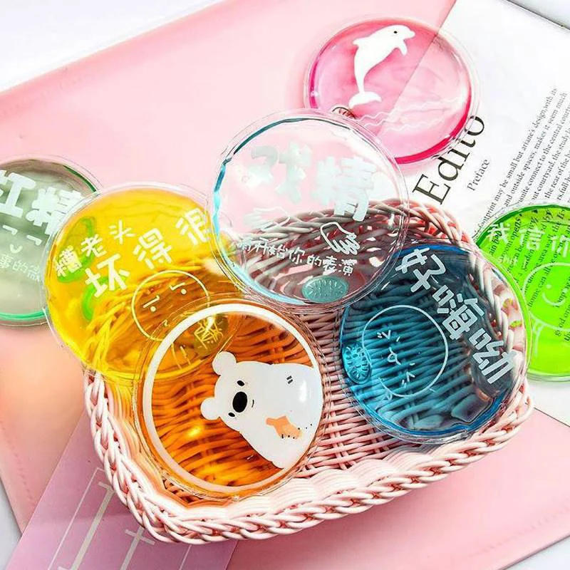 Description Picture 4 of item1pc Cartoon Round Hand Warmer Portable Instant Heat Pad Outdoor Stove Hand Warmers