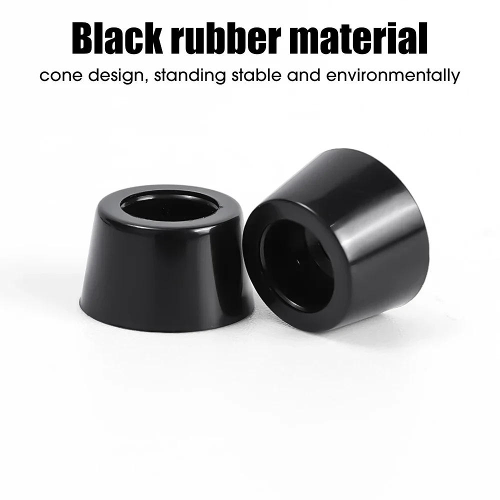 Description Picture 6 of item4/24Pcs Rubber Pads Floor Protectors Table Chair Furniture Leg Cover Speaker Cabinet Bottom Black Tips Absorber Non-slip Gasket