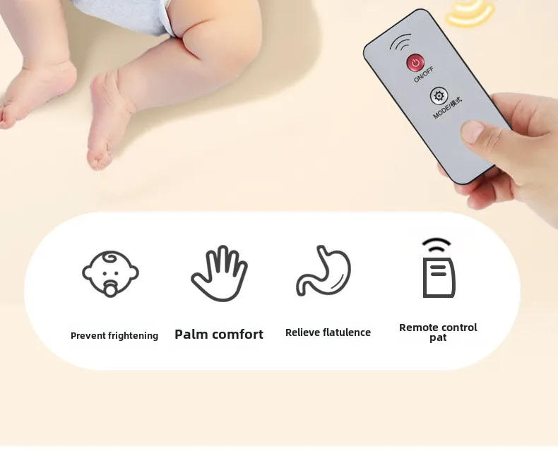 Description Picture 3 of itemBaby  Electric Soothing Palm Sleep Pillow Newborn Heated Remote Control Simulated Palm Slapping Sleep Pad Baby Care Accessories