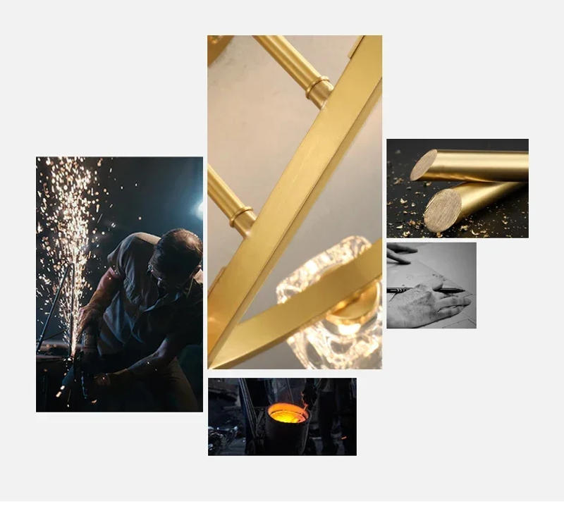 Description Picture 4 of itemNordic Golden Luxury Pendant Hanging Light Indoor Decoration Lustre Chandelier Art Crystal Ceiling Lamp for Parlpr Table Bedroom