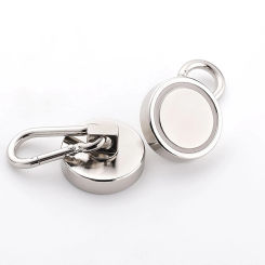 Strong Magnetic Hooks with Carabiner Hook Metal Snap Magnet Mountaineering Buckle for Kitchen Hanging Cruise