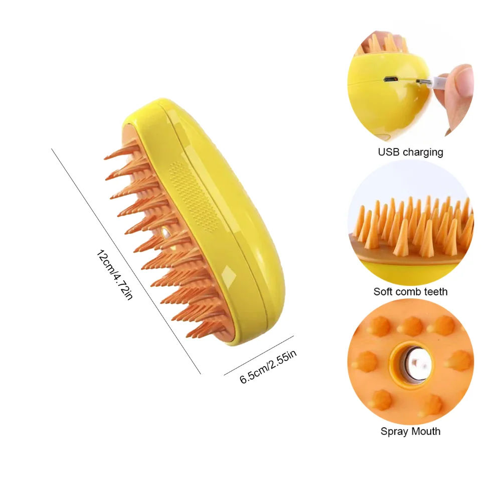 3 in 1 Electric Steamy Cat Brush