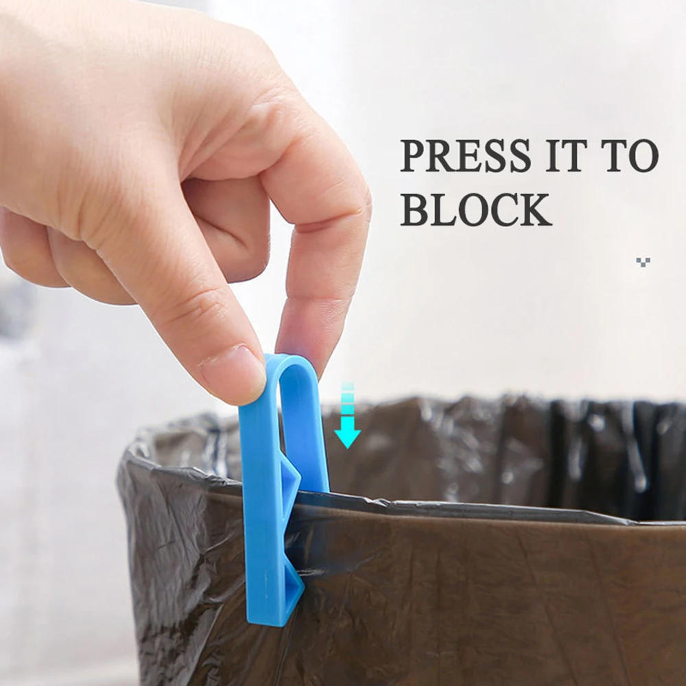 Description Picture 6 of item2-12Pcs Trash Bag Fixed Clip Garbage Bin Waste Basket Anti-Slip Holder Clamp Snack Bag Sealing Clips Kitchen Storage Gadgets