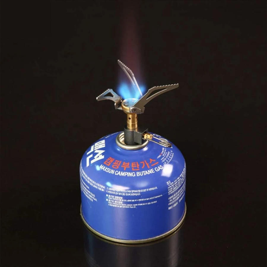 Description Picture 3 of itemUltralight Mini Camping Stove, 2600W Power Titanium Alloy Automatic Foldable Outdoor Cookware Tool for Picnic, Cookout,  Hiking