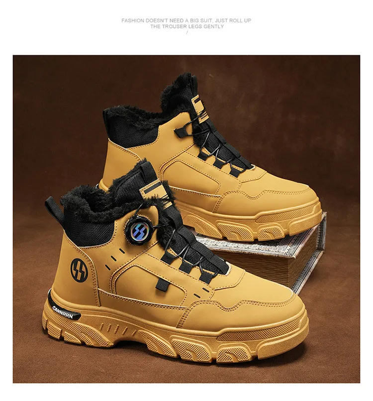 Description Picture 4 of itemBreathable Men's Sneakers, Fashion Thick Sole, Non-slip, Casual, White, Skateboarding, Fall Novelty Shoe Models hiking shoes