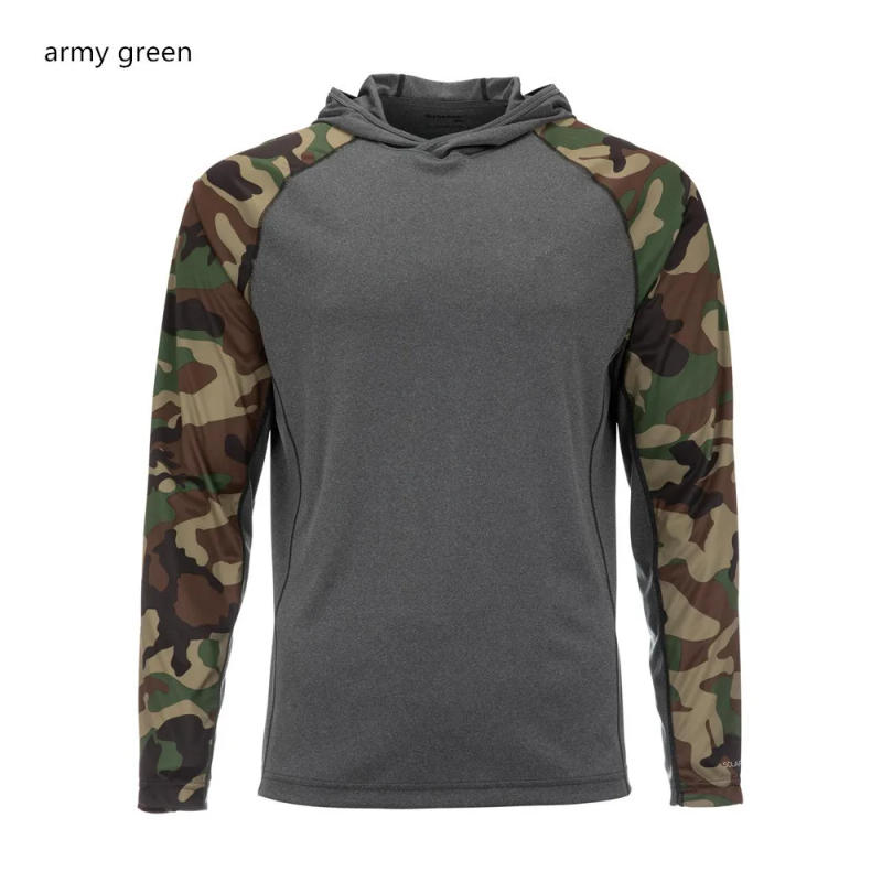 Description Picture 3 of itemFishing shirt Upf 50 long sleeved hooded mask, quick drying and wear-resistant top, UV outdoor protection fishing mask suit