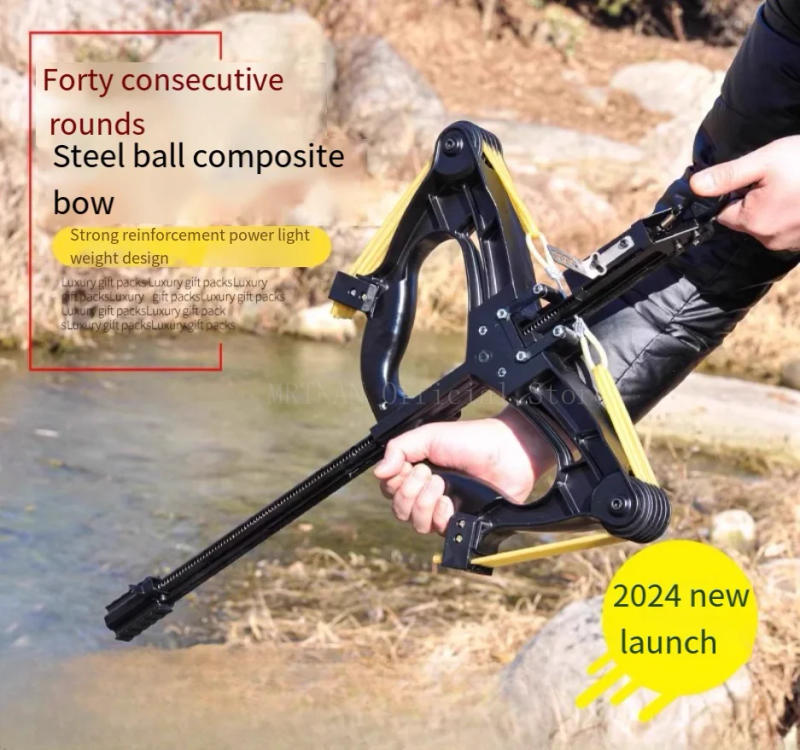 Description Picture 2 of item60LBS Slingshot Laser All-metal Powershot Hunting Steel Ball Slingshot Composite Bow Steel Mini Infrared Compound Bow Set