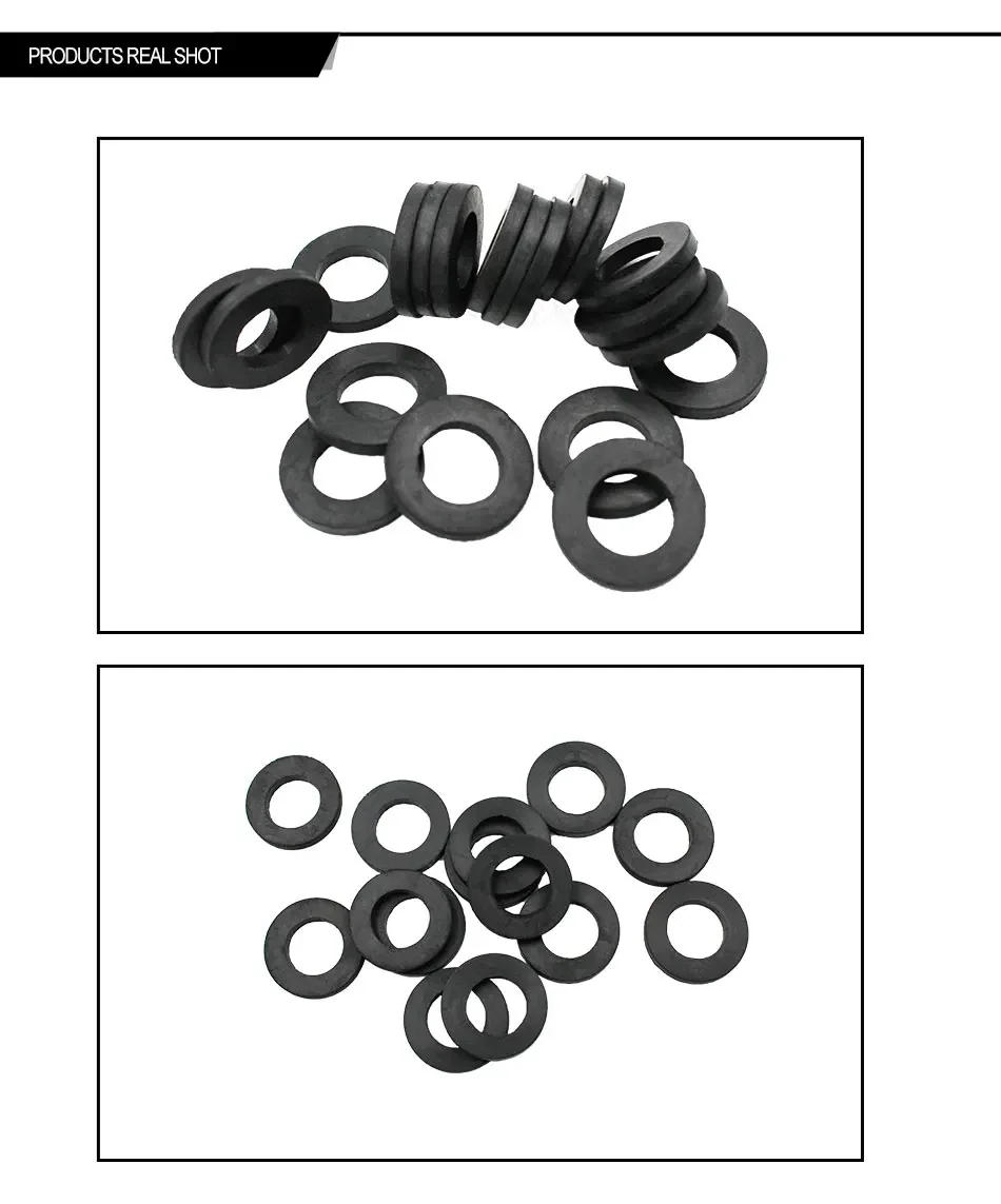 Description Picture 4 of itemFlat gasket M6-42 NBR VMQ waterproof screw gasket sealing ring resistant oring hardware tool accessories shock-absorbing globle