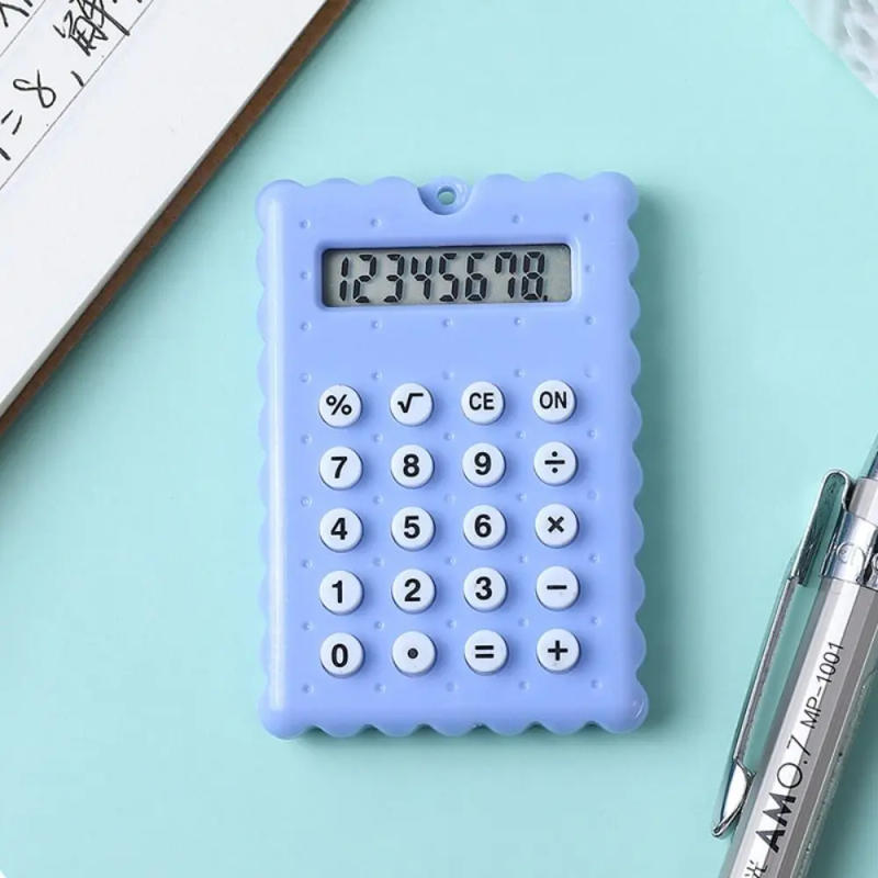 Description Picture 5 of itemBattery Mini Calculator High Quality 8-Digit Display Biscuit Shape Scientific Calculators Mini Battery Calculator Stationery