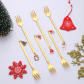 6pcs gold fork