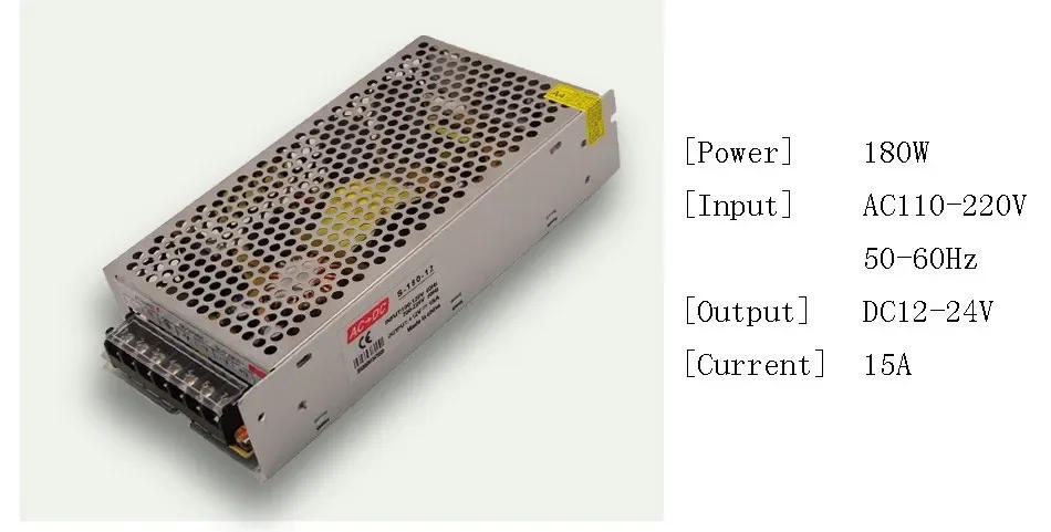 Description Picture 5 of itemSwitch LED Power Supply Adapter Lighting Transformers 220V to 12V Power Adapter LED Strip Switch Driver 1A 2A 3A 5A 10A 20A 30A