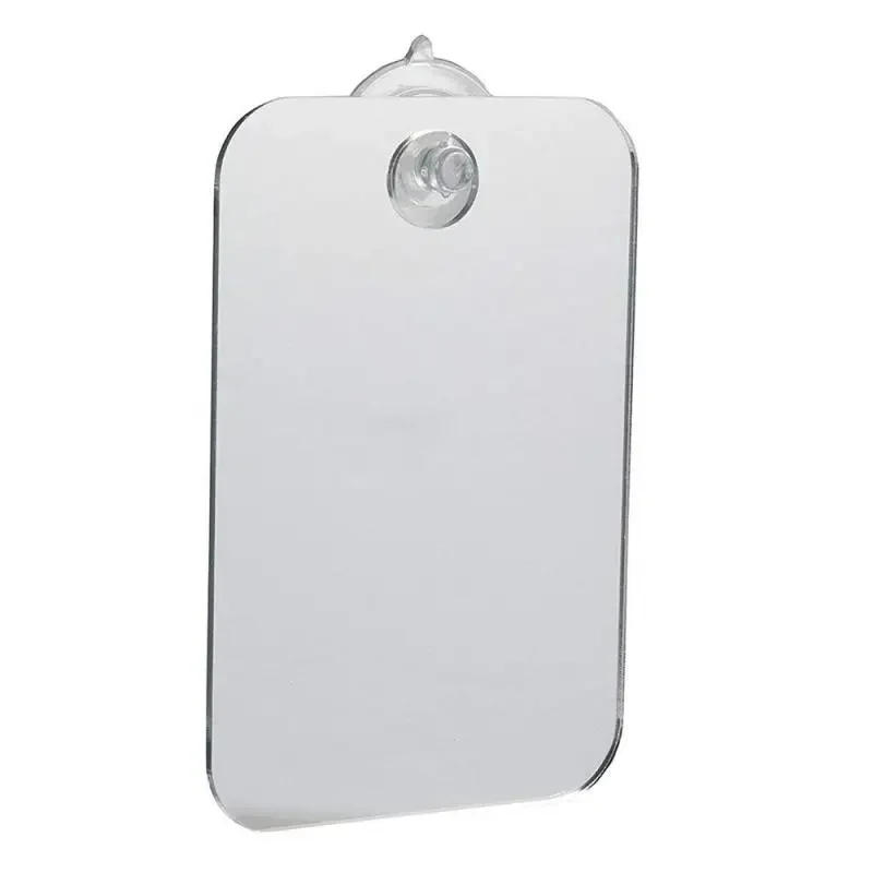 Description Picture 4 of item1 Piece Of Acrylic Mirror Wall Mounted Shower Mirror For Men Shaving Women Makeup Portable Bedroom Bathroom Decoration