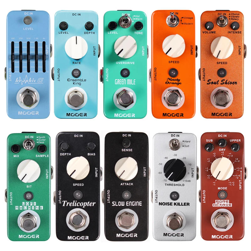 Description Picture 2 of itemMOOER Electric Guitar Effects Pedal Overdrive/Analog Chorus/Phaser/Tremolo/Octave/Noise Reduction/5-Band EQ/Modulation Pedal