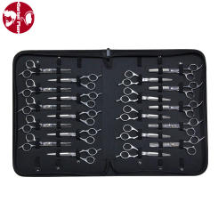 Durable PU Leather Salon Hair Styling Cutting Scissors Shears Case Pouch Hair Scissors Holder Organizer Hair Combs Clips Storage