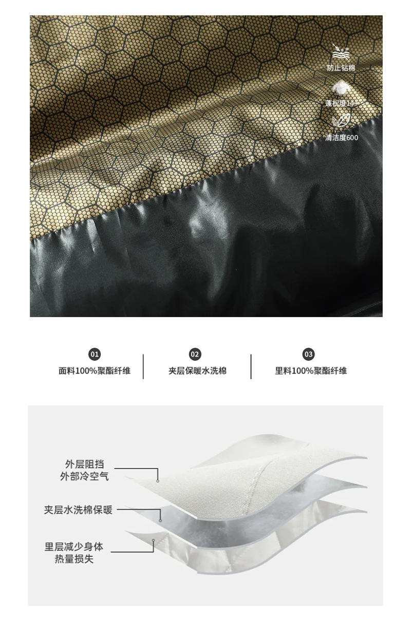 Description Picture 5 of item2024 Fashion Winter Jacket Men Parkas Loose Thicken Warm Coat Male Hooded Windbreaker Jackets Solid Color Parka Coat Big Size