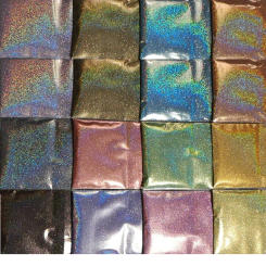 1/128 5g Holographic Rainbow Extra Fine Glitter Powder Dazzling Silver/Pink/Gold Nail Holo Glitter Cosmetic Grade Glitter 0.2mm
