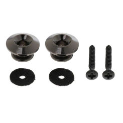2 Pcs Straplocks Electric Acoustic Guitar Bass Ukulele Strap Locks Button with Screws Stringed Instruments Parts Accessory