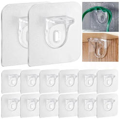 1/10Pcs Bracket Shelf Support Hooks Punch-Free Strong Load-Bearing Self Adhesive Pegs Closet Cabinet Without Trace