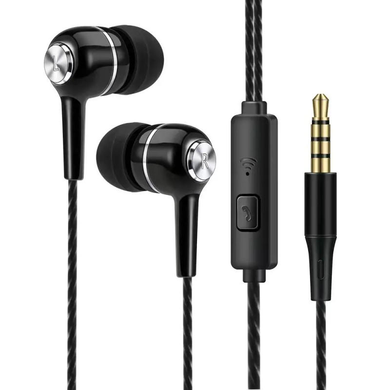 Description Picture 4 of item1PC Stereo In-Ear Earphone Earpiece With Microphone 3.5mm Earbuds Portable Universal HiFi Headphone for Apple/Android/Huawei