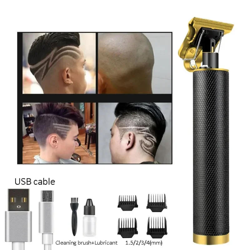 Description Picture 6 of itemProfessional Cordless Hair Clipper Machine Trimmer Baldheaded Hair Clipper Zero Gapped Detail Beard Shaver for Men