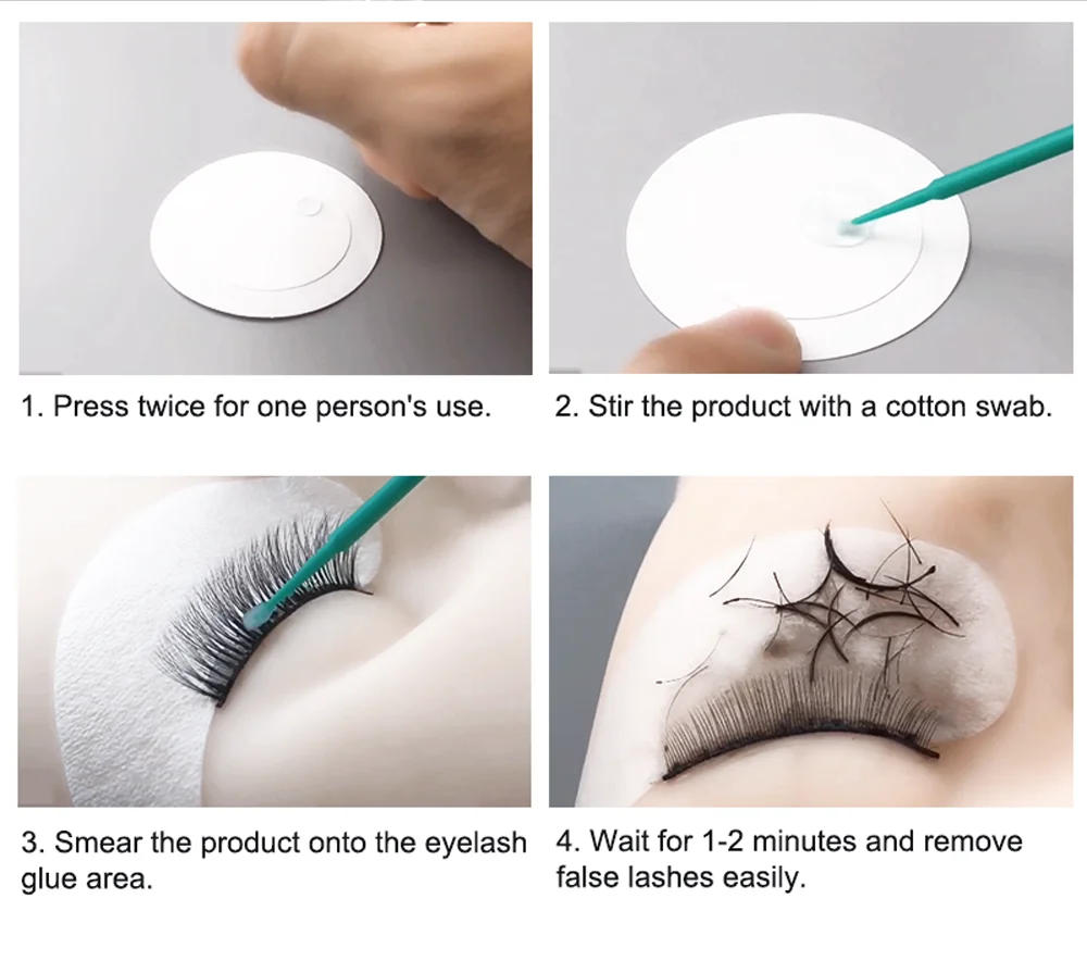 Description Picture 6 of itemNAGARAKU Eyelash Extension Gel Remover Fast Clear Up Remover Extended False Eyelash Decomposition Adhesive Eyelash Gel Remover