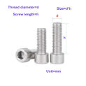 201 Stainless Steel Hexagon Socket Screw/Gb70 Cylindrical Head Bolt M3M4M5M6