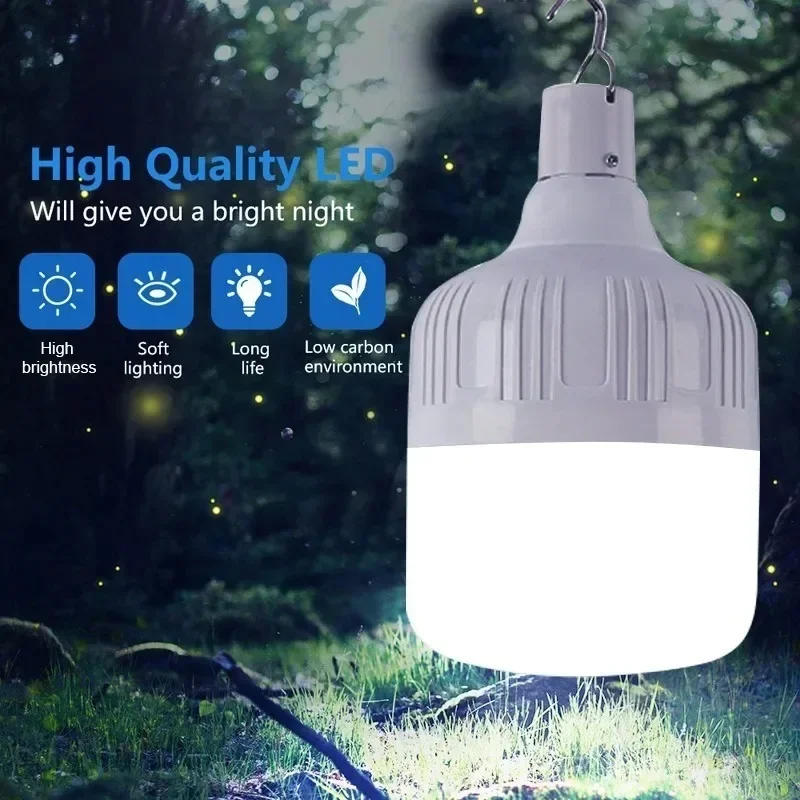 Description Picture 5 of itemTent Camping Lamp With Battery Flashlight Light Lights USB Portable Rechargeable Led Lamp Charging Equipment Emergency Outdoor