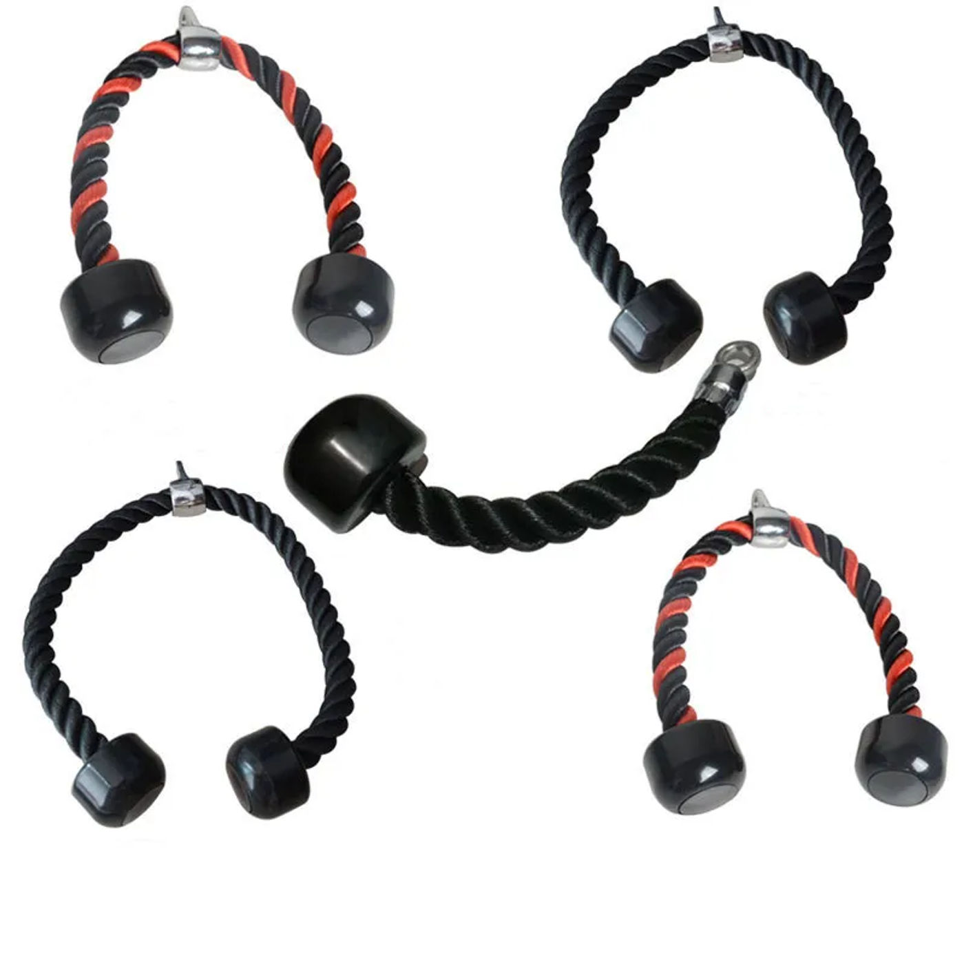 Description Picture 3 of itemTricep Rope for Push Pull & Down Exercises - Arm Muscle Resistance Bands for Body Building & Strength Training (Double Head)