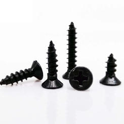 50/100pcs M1 M1.2 M1.4 M1.7 M2 M2.6 M3 M4 Black Steel Mini Micro Cross Phillips Flat Countersunk Head Self Tapping Wood Screw