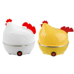 Multi-function Cartoon Hen Rapid Egg Boiler Kitchen 7 Egg Capacity Electric Egg Cooker Omelet Maker Easy to Use