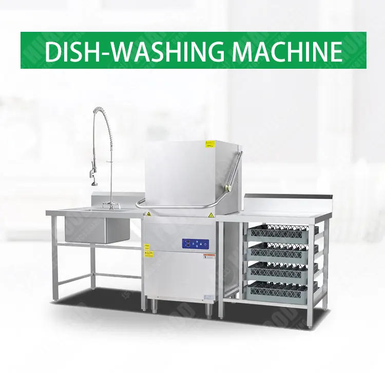 Description Picture 2 of itemenergy saving automatic hood type dishwasher commercial stainless steel restaurant hotel dish washers