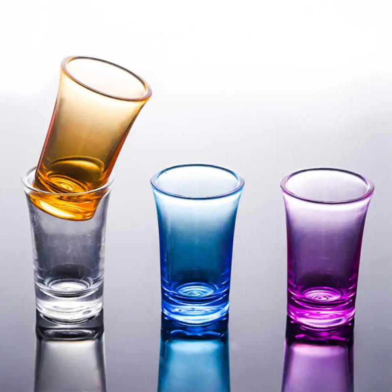 Description Picture 5 of item10-1PCS NEW Shot Glass Plastic Spirits Shot Cup Party Bar Club Drinking Tool Wedding Wine Glasses Cocktail Pint Vodka Cups Glass