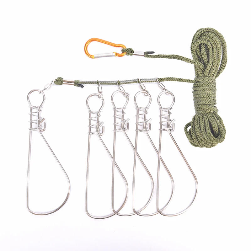 Description Picture 2 of itemFishing Lock Buckle Fishing Snaps Chain Stringer With Float Live Fish Lock Belt