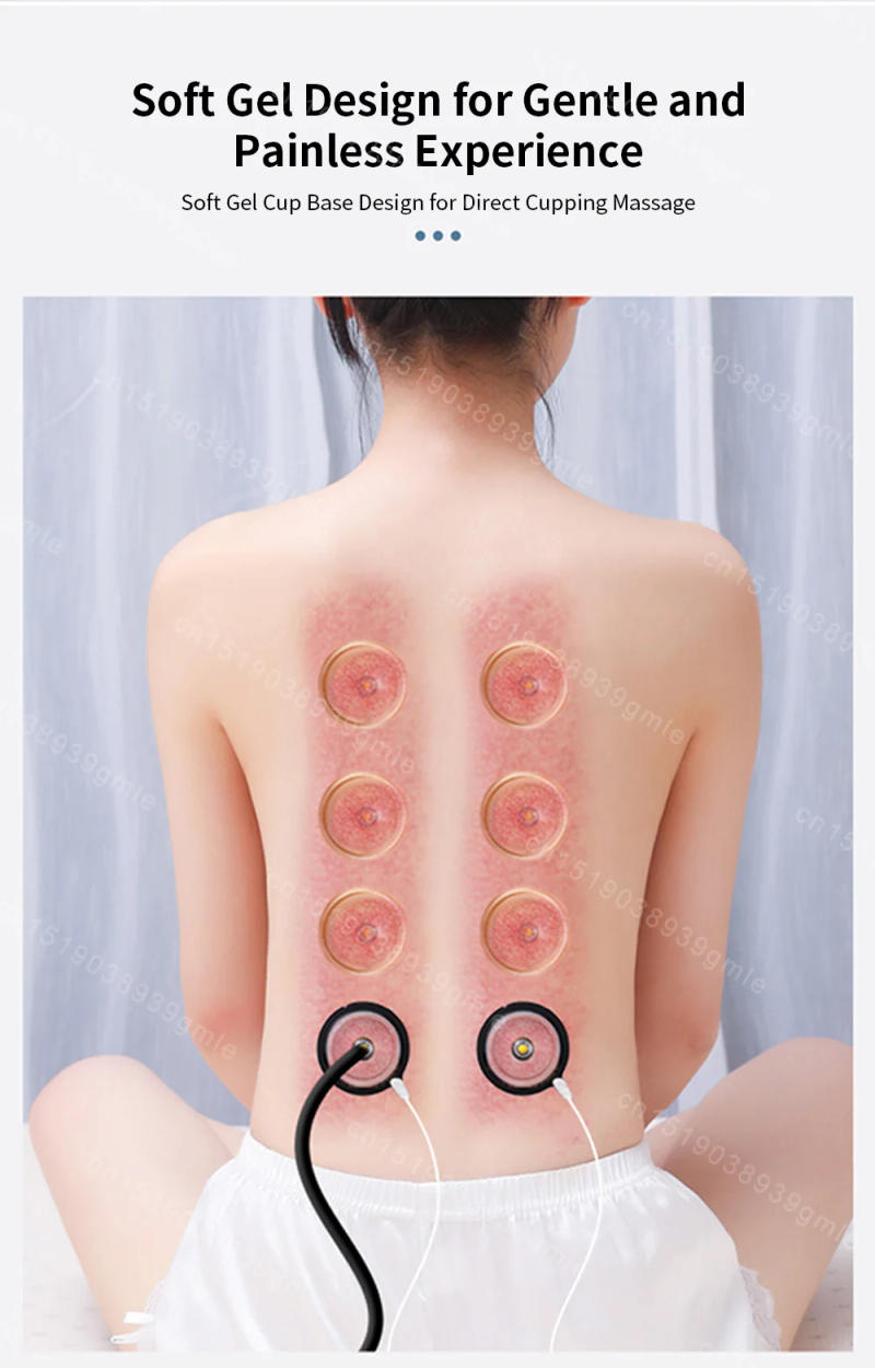 Description Picture 3 of item12 Cans For Electric Massage Vacuum Cupping Set Chinese Medicine Physiotherapy Cellulite Body Cups Cupping Therapy Heathly Care